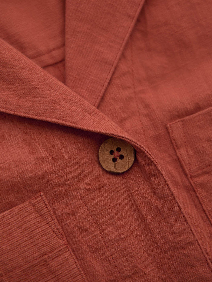 Placket Detail Knee Length Dress