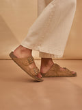Plait Detail Slide Sandals