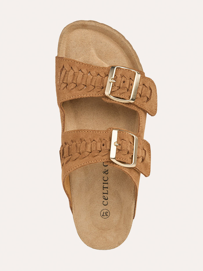 Plait Detail Slide Sandals