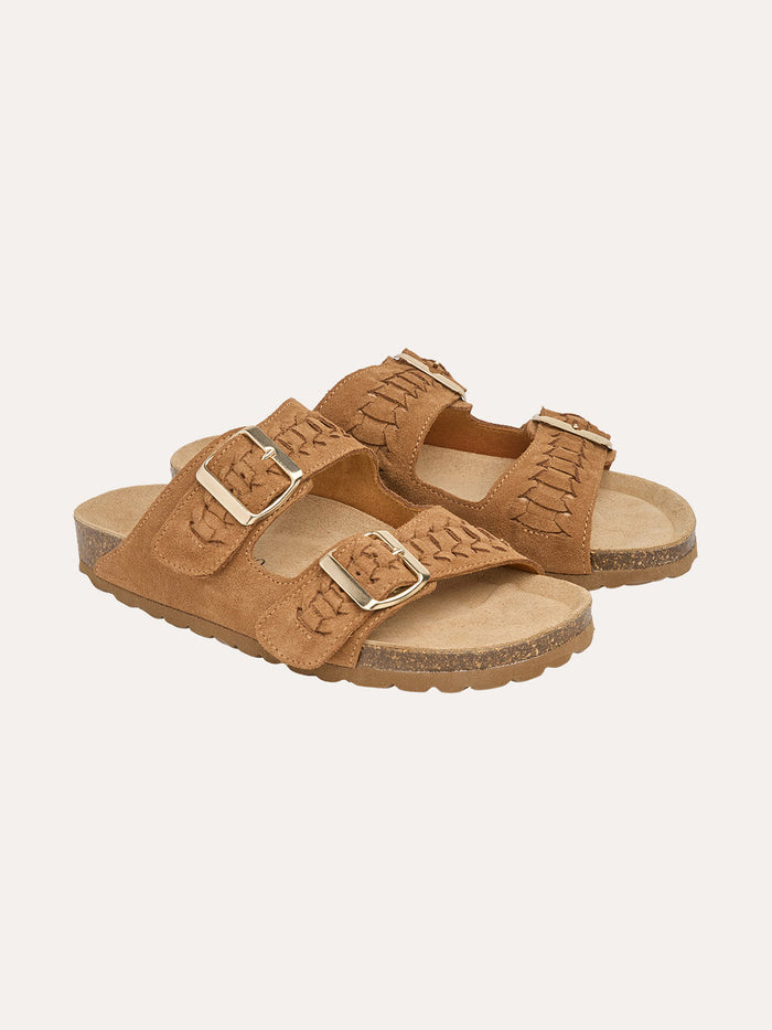Plait Detail Slide Sandals