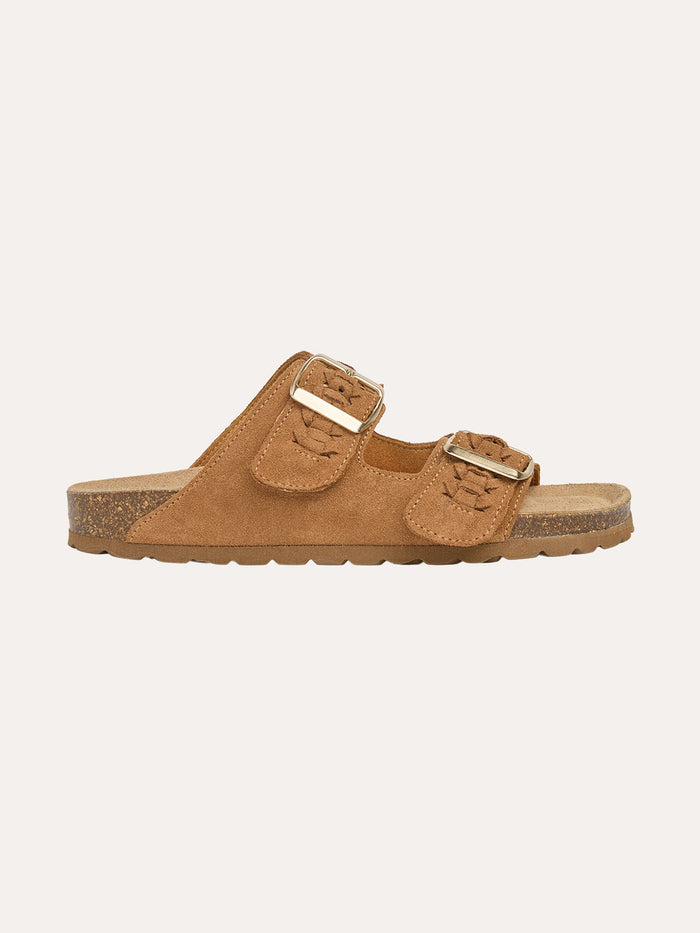 Plait Detail Slide Sandals