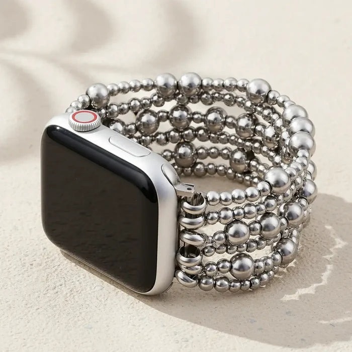 Platinum Demure Stretch Apple Strap