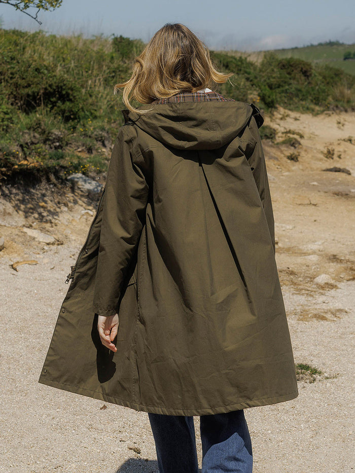 Pleat Back Coat