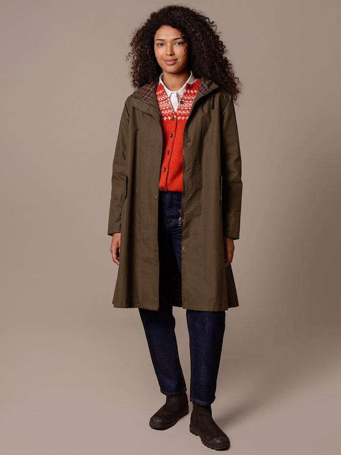 Pleat Back Coat