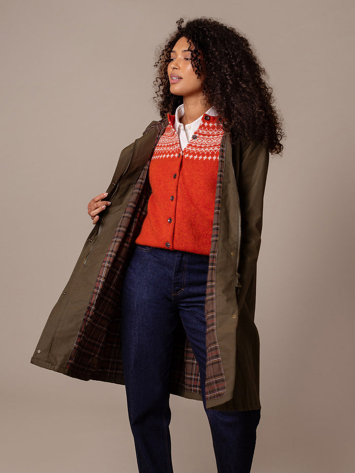 Pleat Back Coat
