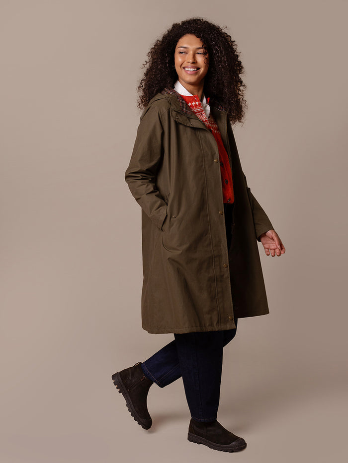 Pleat Back Coat