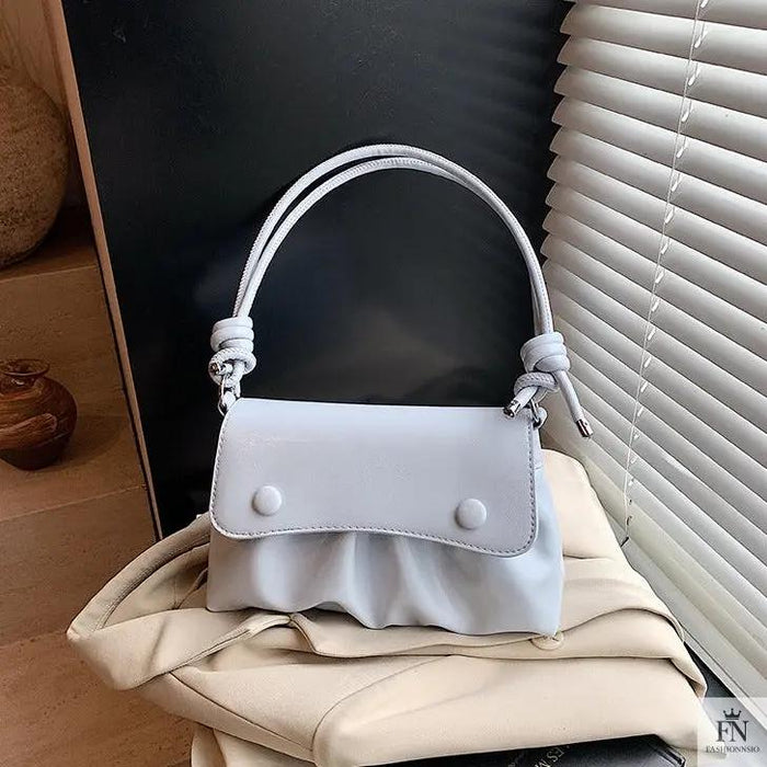 Pleated Underarm Shoulder Bags - Fashionnsio