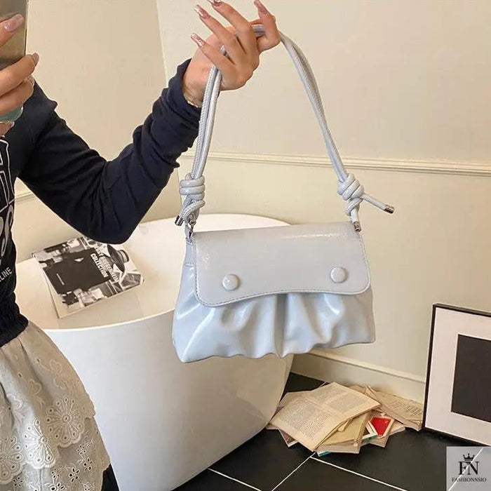 Pleated Underarm Shoulder Bags - Fashionnsio