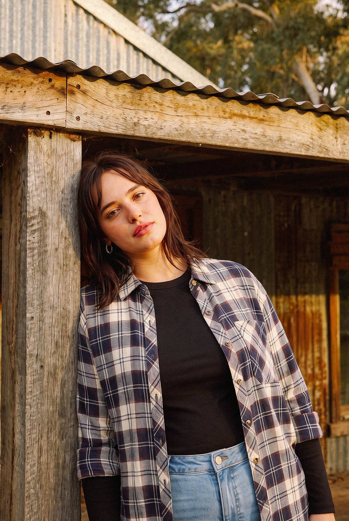 PLUS MASON PLAID FLANNEL SHIRT