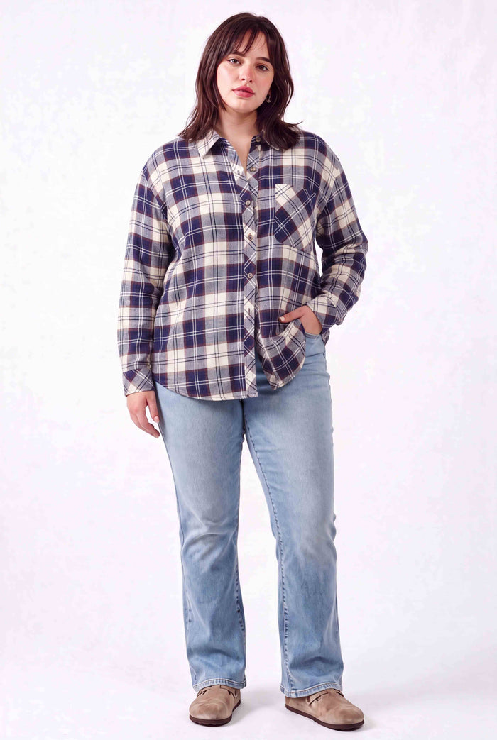 PLUS MASON PLAID FLANNEL SHIRT