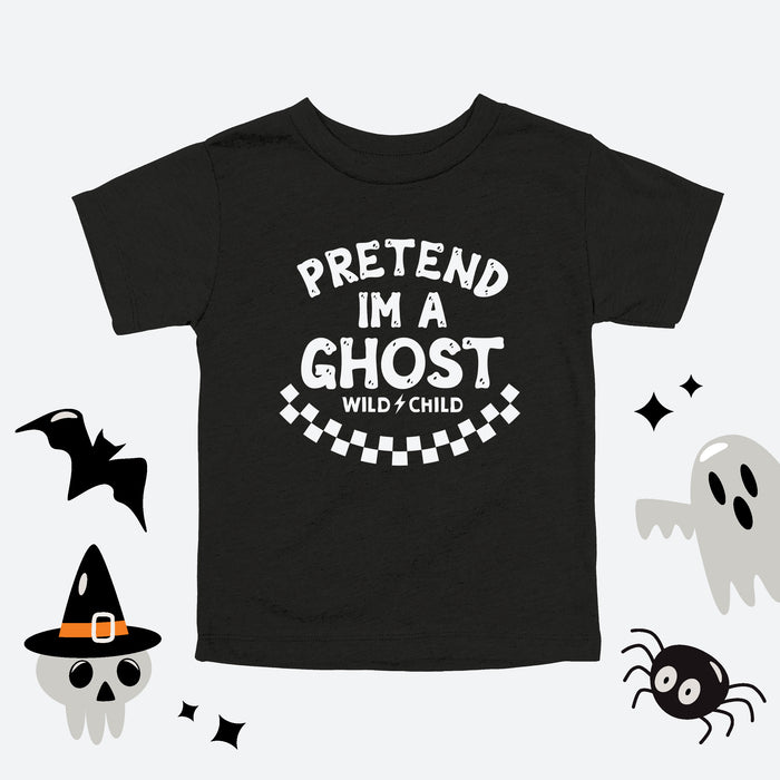 Pretend I'm A Ghost Halloween Toddler Tee