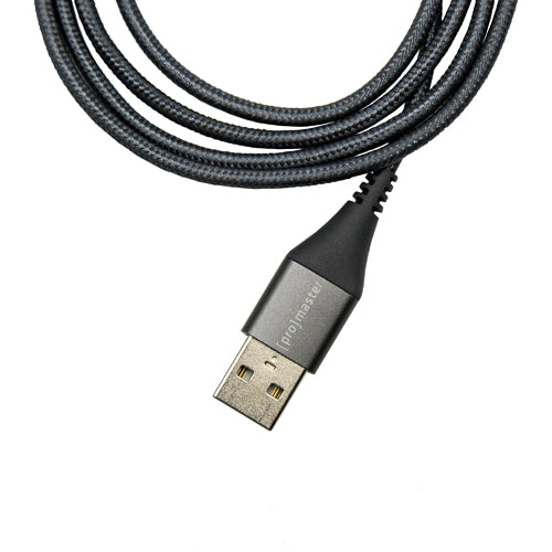 ProMaster USB-C to USB-A Braided Cable 2m - Grey
