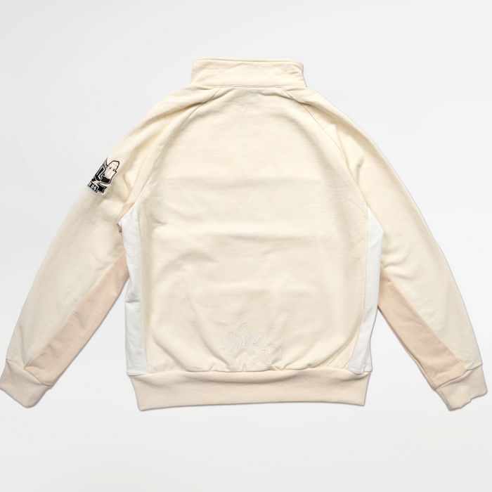Quarter Zip Sweater - Beige