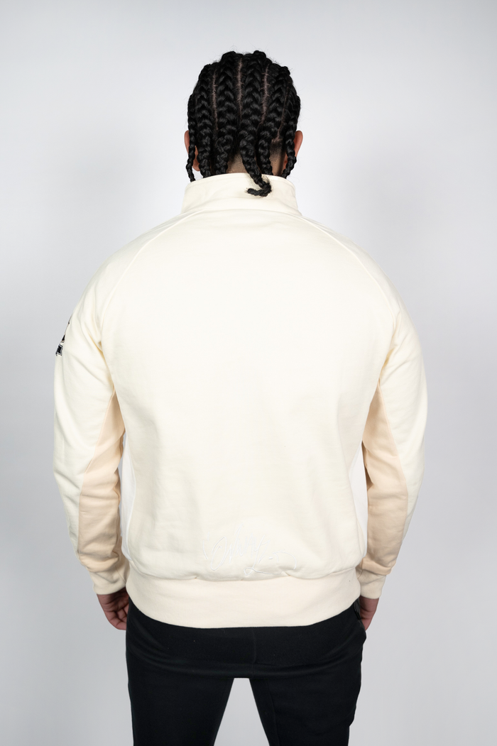 Quarter Zip Sweater - Beige