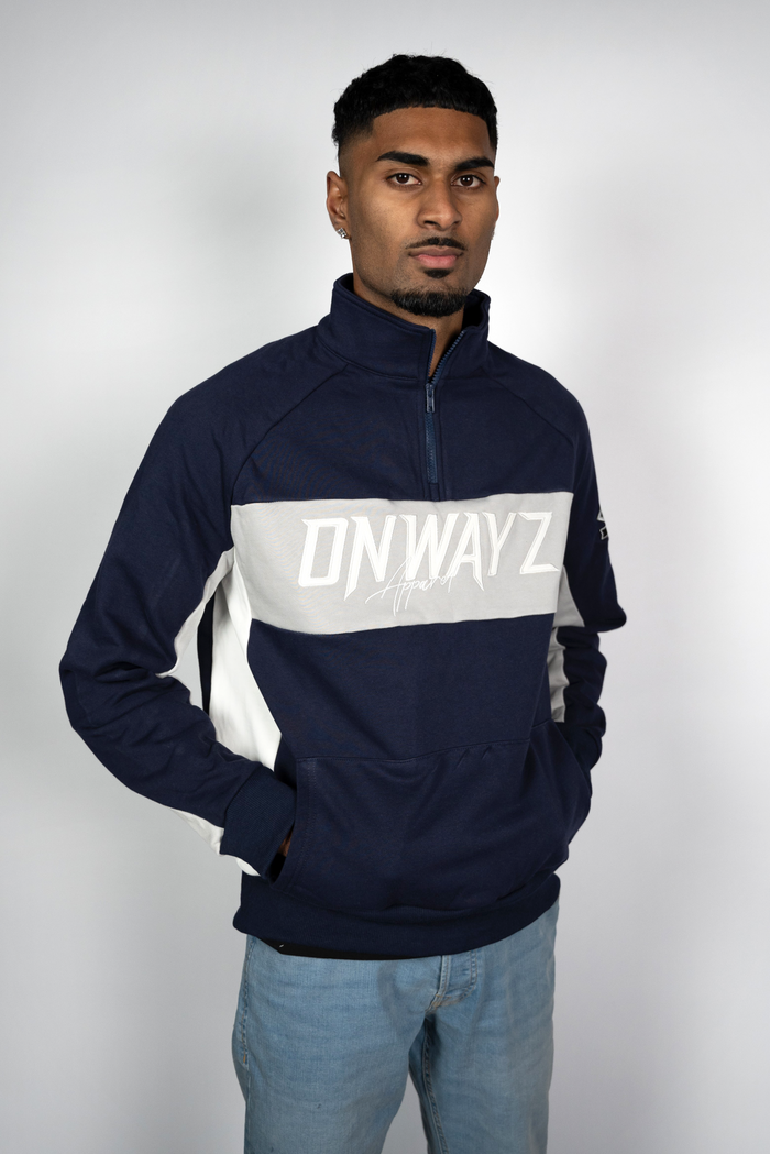 Quarter Zip Sweater - Navy