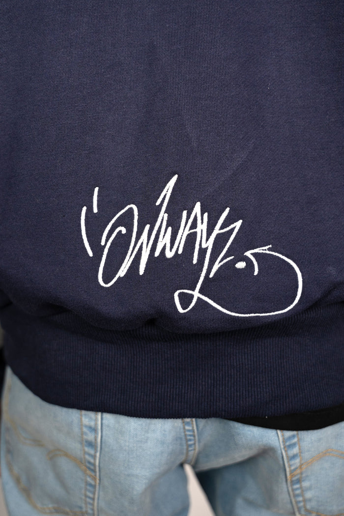 Quarter Zip Sweater - Navy