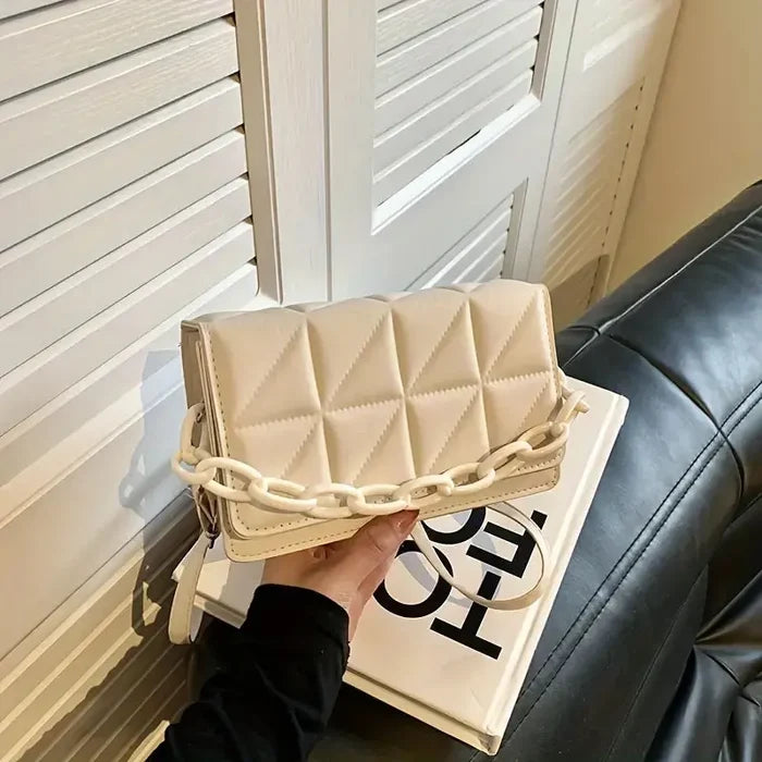 Elegant Quilted Chain Crossbody Bags fashionnsio