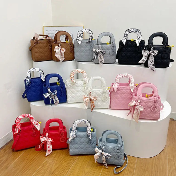 Lady Style Handbags With Silk Scarf fashionnsio
