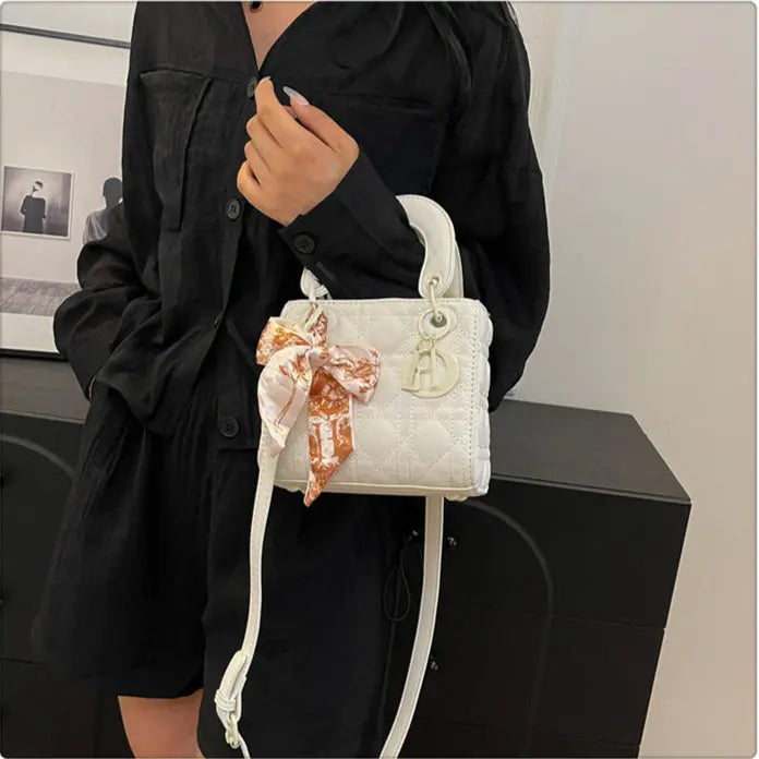 Lady Style Handbags With Silk Scarf fashionnsio
