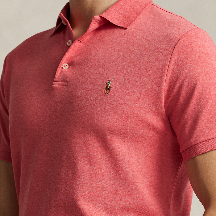Ralph Lauren - Custom Slim Fit Soft Cotton Polo Shirt in Pink - Nigel Clare