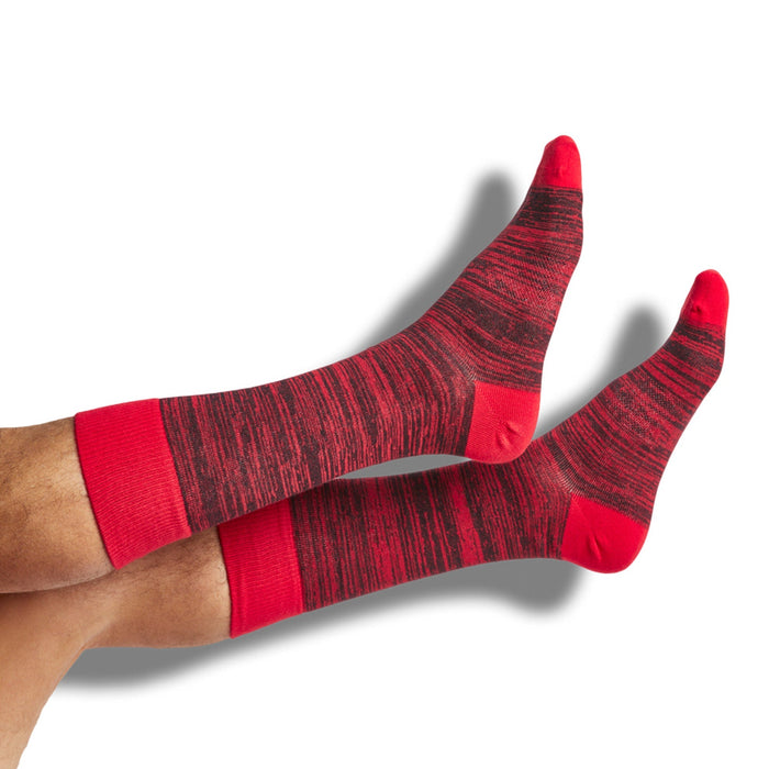 Red / Black Marl Dress Socks - SARTORO