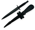 Red Deer PC-137 Hunting Knife | 11.25" Double Edged Fixed Blade w/ Leather Sheath
