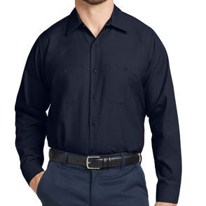 Red Kap Long Sleeve Industrial Work Shirt