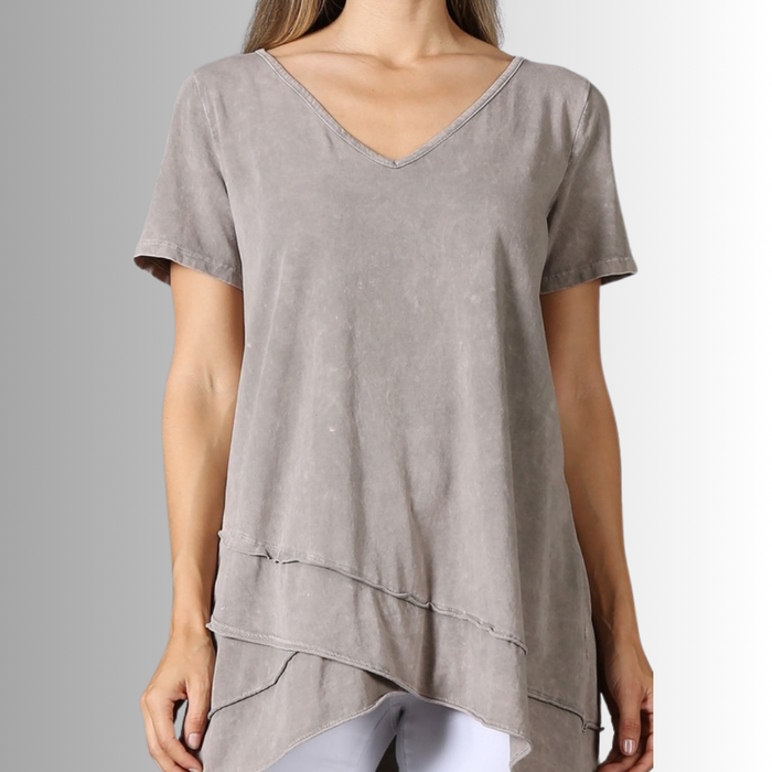 Relax in Style Cotton V-Neck Top for Comfort and Versatility - RFE Marketing Ventures