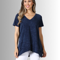 Relax in Style Cotton V-Neck Top - RFE Marketing Ventures