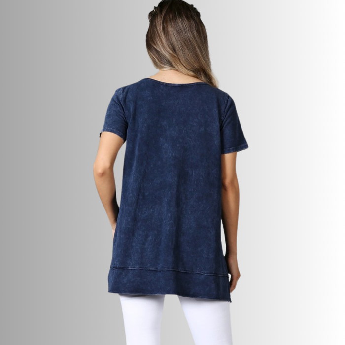 Relax in Style Cotton V-Neck Top - RFE Marketing Ventures