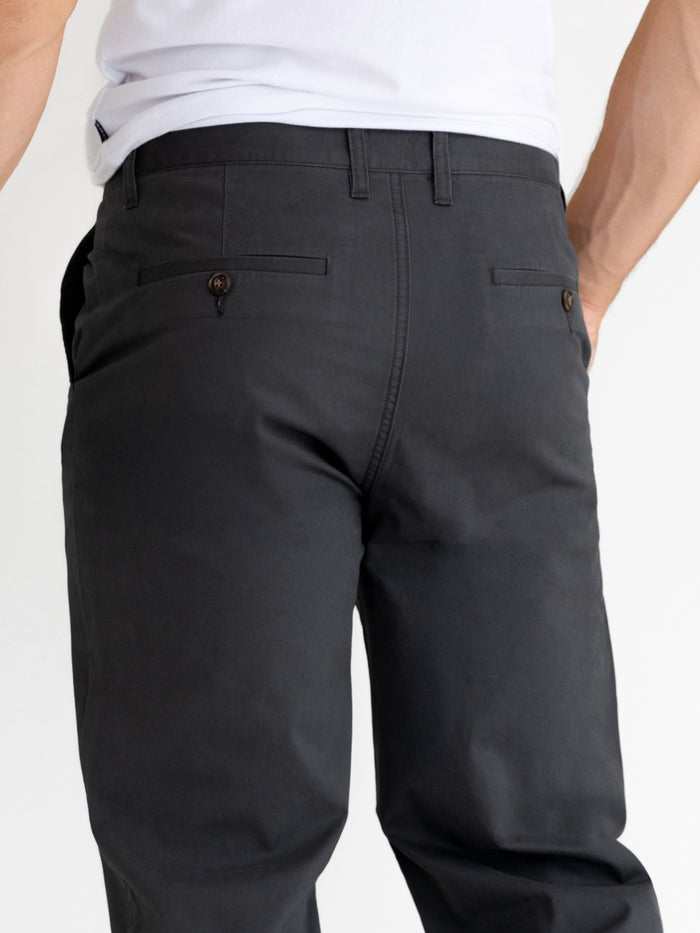 Relaxed Stretch Chinos - Graphite