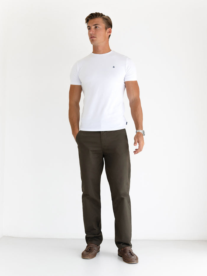 Relaxed Stretch Chinos - Khaki
