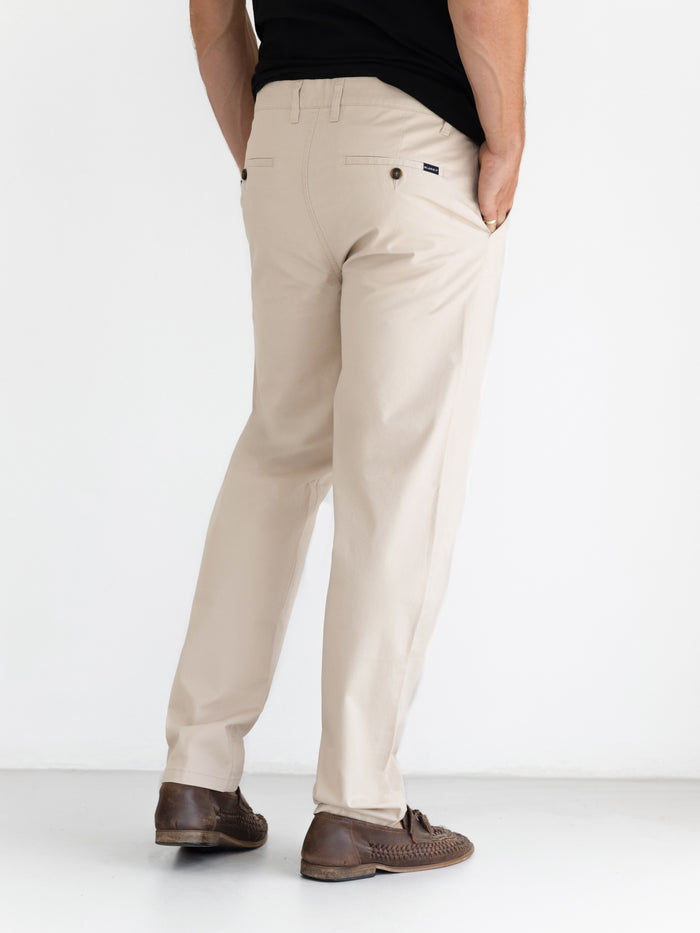 Relaxed Stretch Chinos - Tan