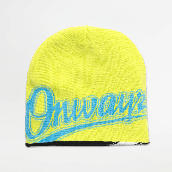 Reversible Beanie - Black / Yellow