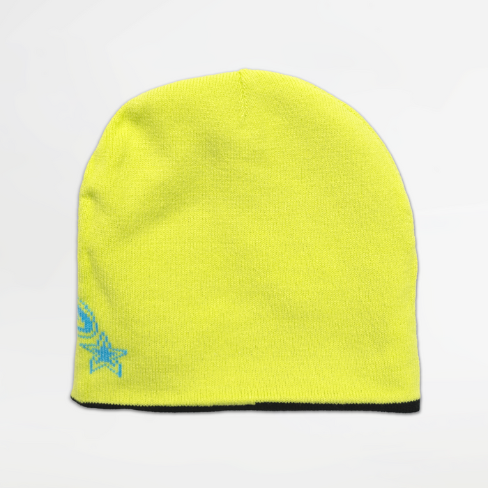 Reversible Beanie - Black / Yellow