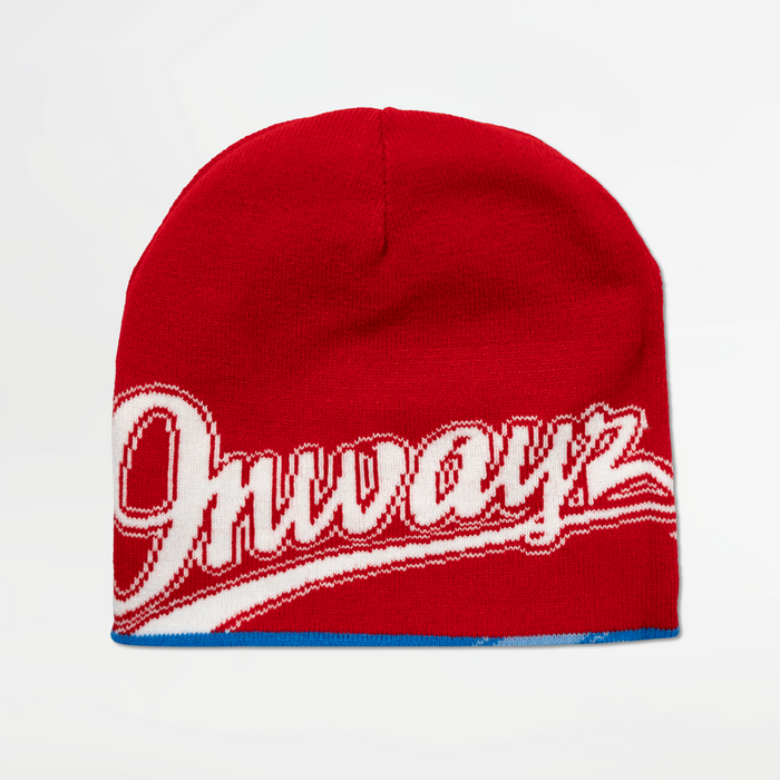Reversible Beanie - Blue / Red