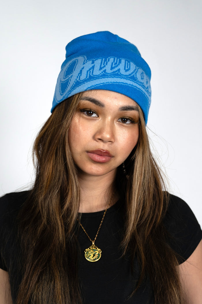 Reversible Beanie - Blue / Red