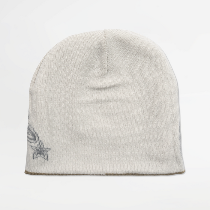 Reversible Beanie - Grey / Brown