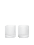 Ripple Tumbler - Clear glasses in a set of 2 with a rippled surface, ideal for cocktails and drinks.