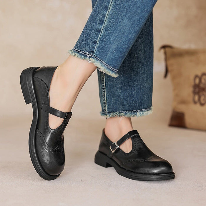 Risla Leather Mary Janes