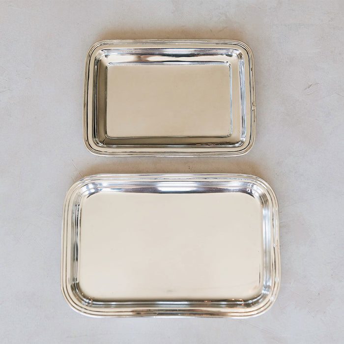 Roan Iris Tray - Polished Nickel