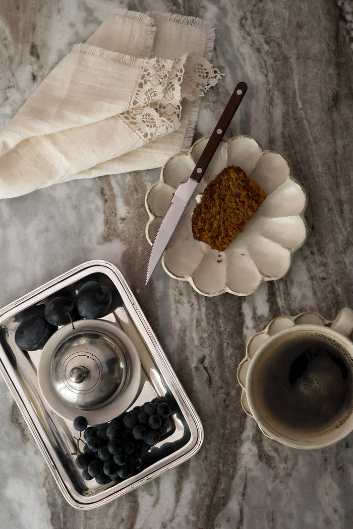 Roan Iris Tray - Polished Nickel