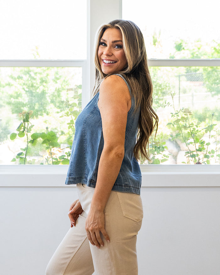 Rosalie Denim Tank Top FINAL SALE Mine