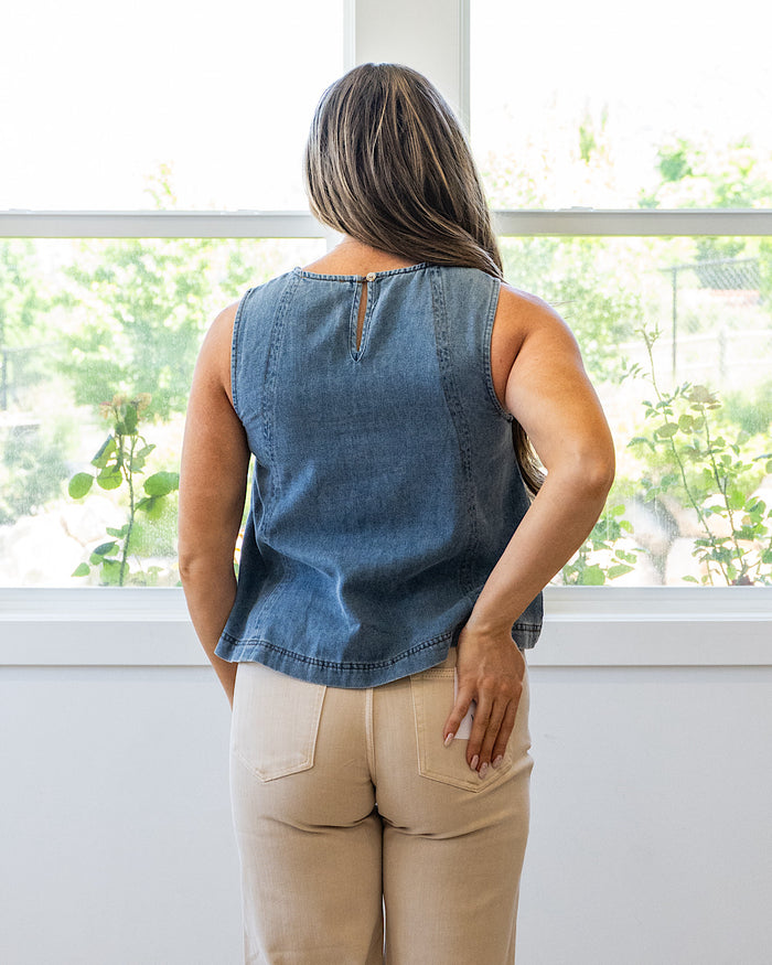 Rosalie Denim Tank Top FINAL SALE Mine