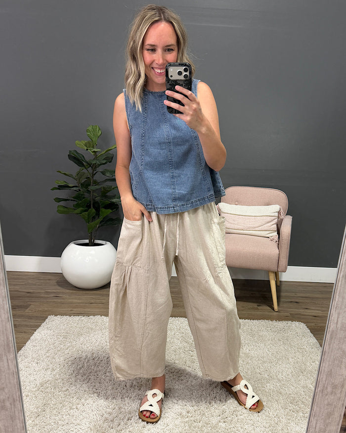 Rosalie Denim Tank Top FINAL SALE Mine