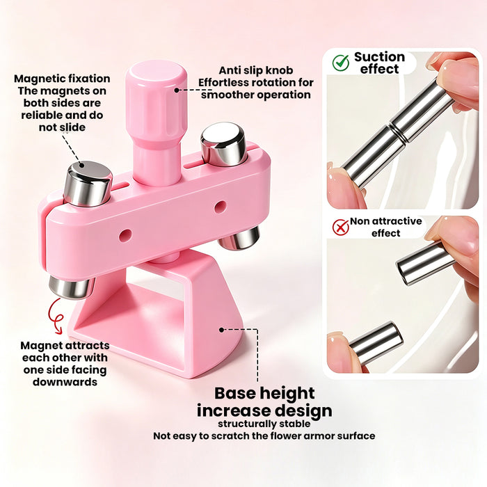 Rotating Glass Bead Cat Eye Tracker Magnet | 360° Rotation, Detachable Stand