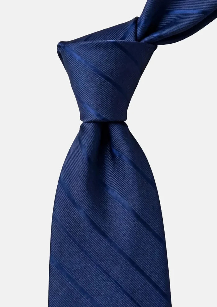 Royal Blue Shadow Stripe Tie - SARTORO