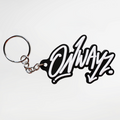 Rubber Keychain - White