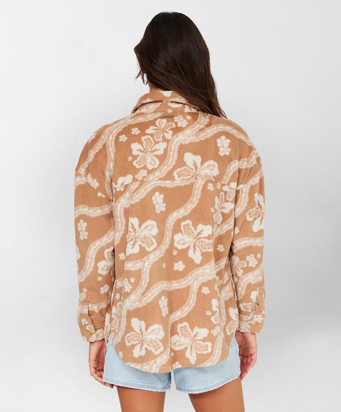 Rune Woven Top - Tobacco Brown