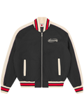 Running Dog Satin Bomber Jacket